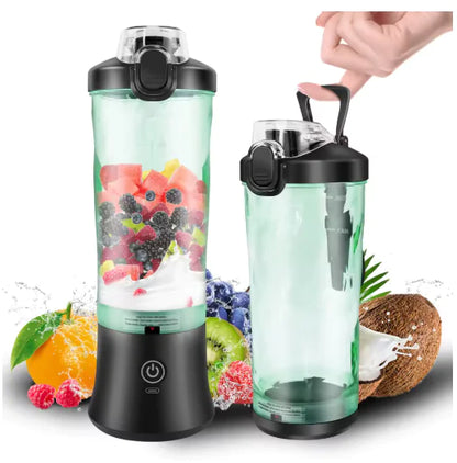Draagbare 600ML Blender. Perfect voor smoothies, fruit en ijs compact, krachtig en overal te gebruiken.
