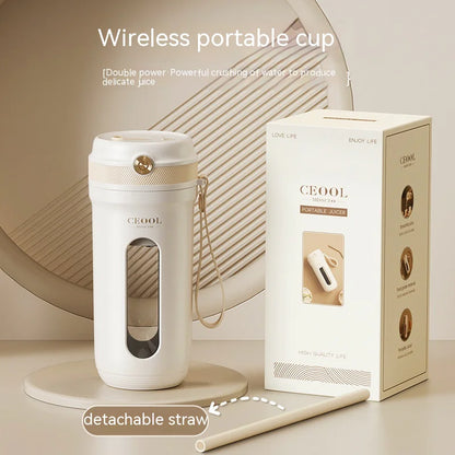 Draagbare elektrische sapbeker  Compacte, automatische blender voor thuis en onderweg, geschikt voor het crushen van ijs.